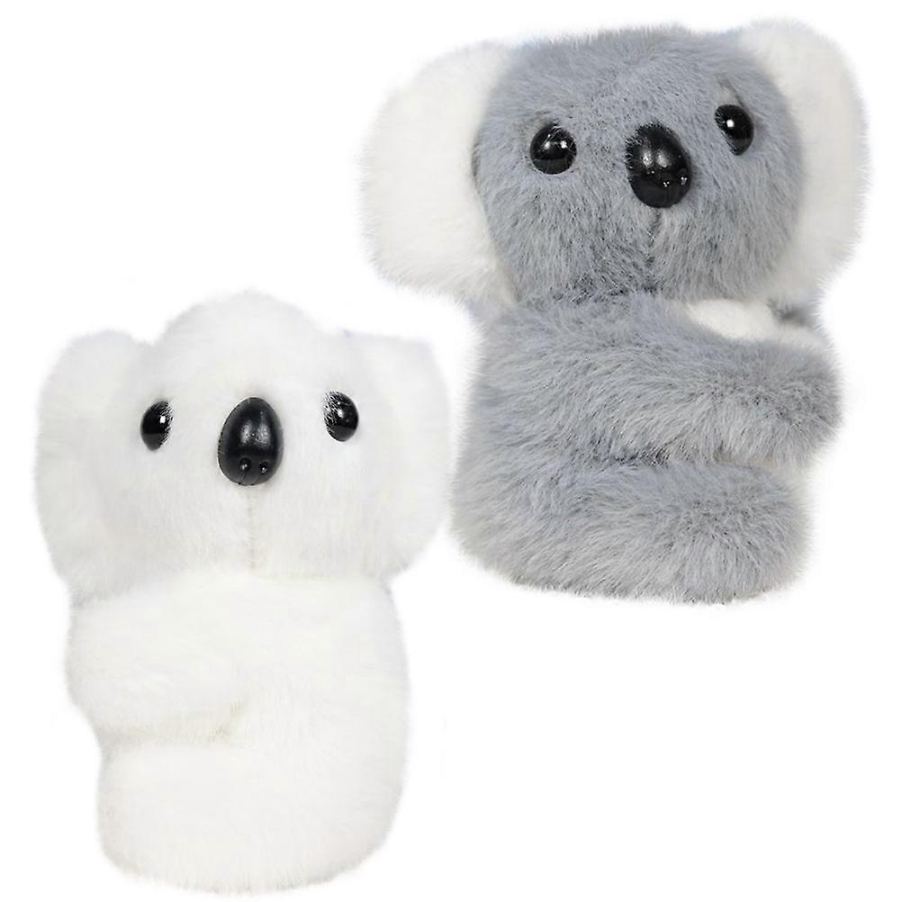 Assorted Color Plush Koala Doll Keychain Pendants for Decor 10Pcs