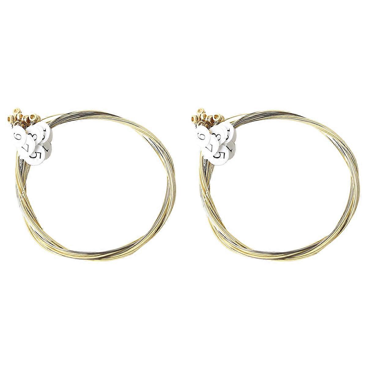 A Sets of 16 Lyre Harp Strings Replacement Metal String for Lyre Harp