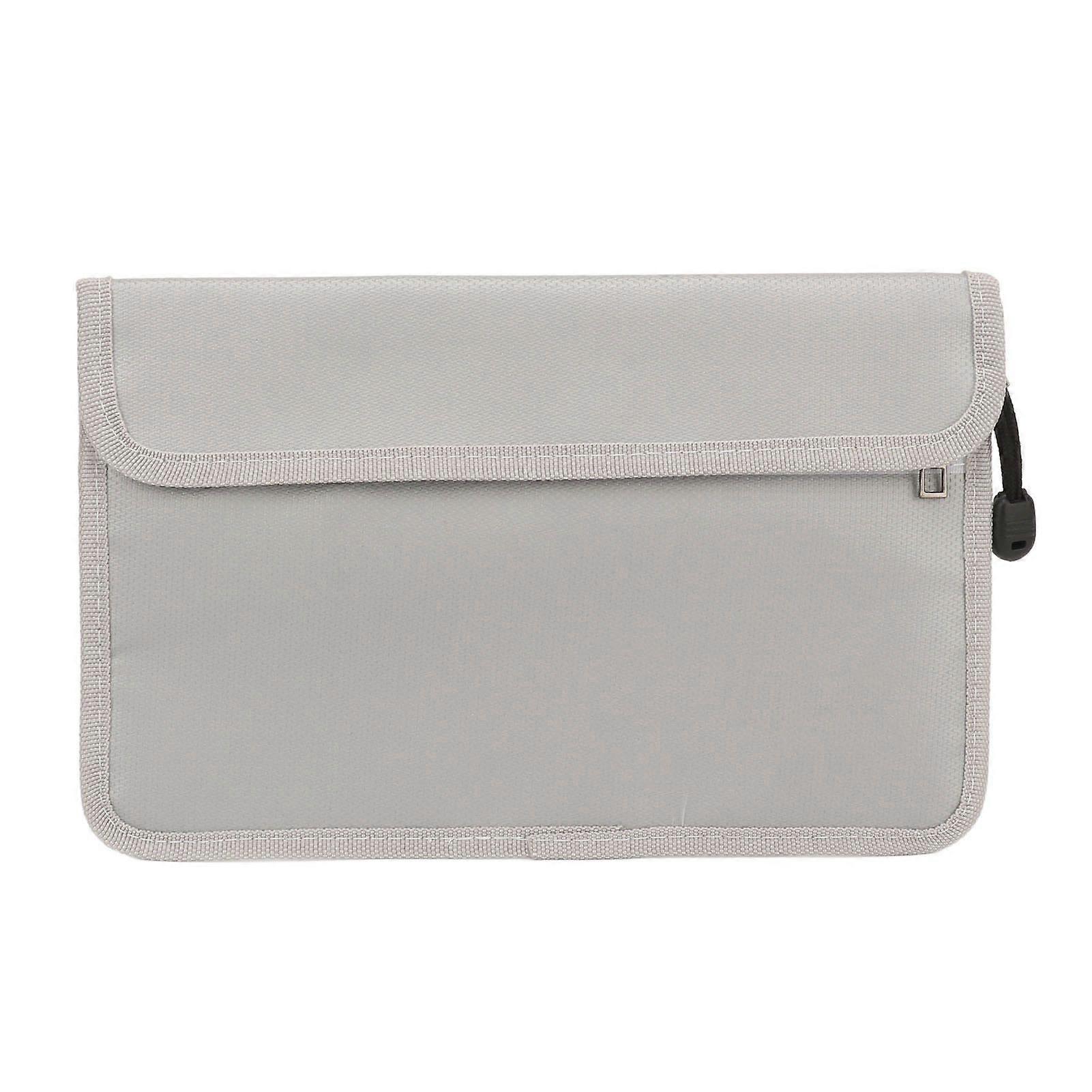 Fireproof Document Bag High Temperature Resistant File Safe Pouch with Two Sturdy Zipper Closure