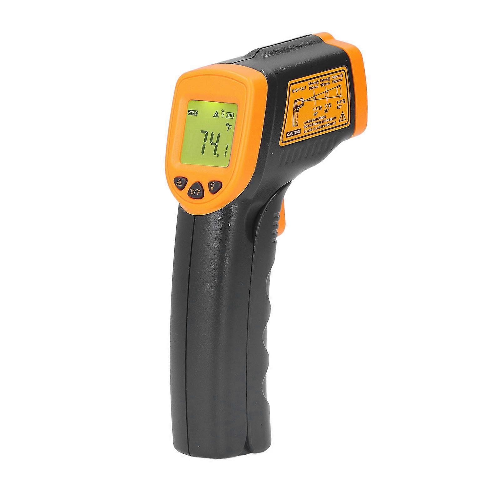 Infrared Thermometer Accurate Measurement Digital Temperature Guns with LCD Backlit Display for Home Laboratory