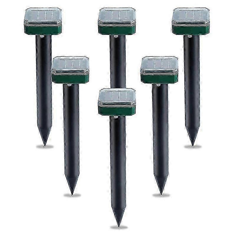 6 Pcs Solar Powered Snake Repellent For Outdoors,ultrasonic Snake Repellent,solar Snake Repellent F