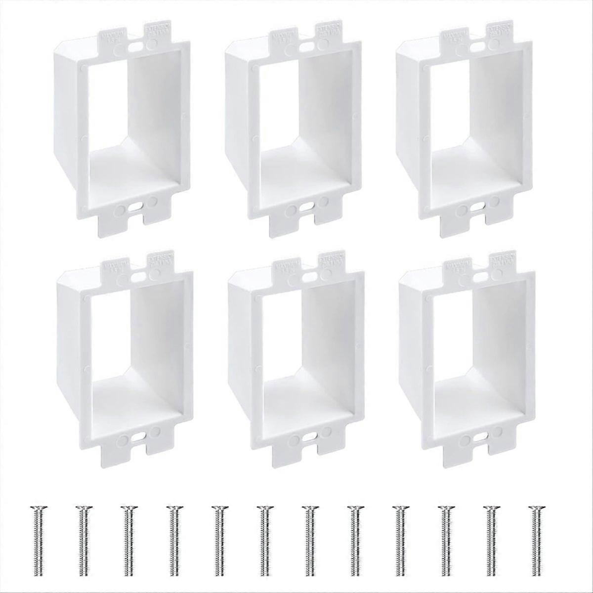 6 Pcs BE1-2 Electrical Outlet Box Extender, Electrical Box Extender, 1 Electrical Outlet Box Extende