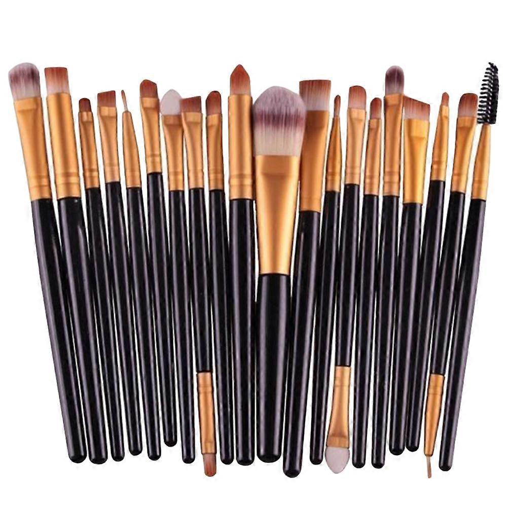 Makeup Brush Set Black 20Pcs Professional Cosmetic Brushes for Makeup