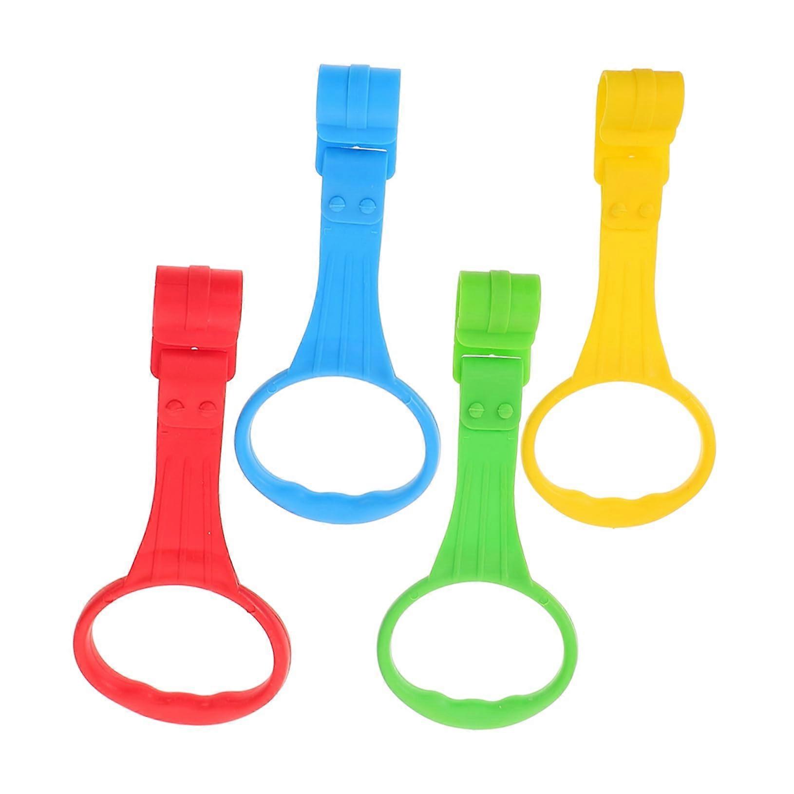Pull Up Rings 4Pc Cot Standing Assistant For Newborns Easy To Install For Walking Exercises Safe Sturdy Design