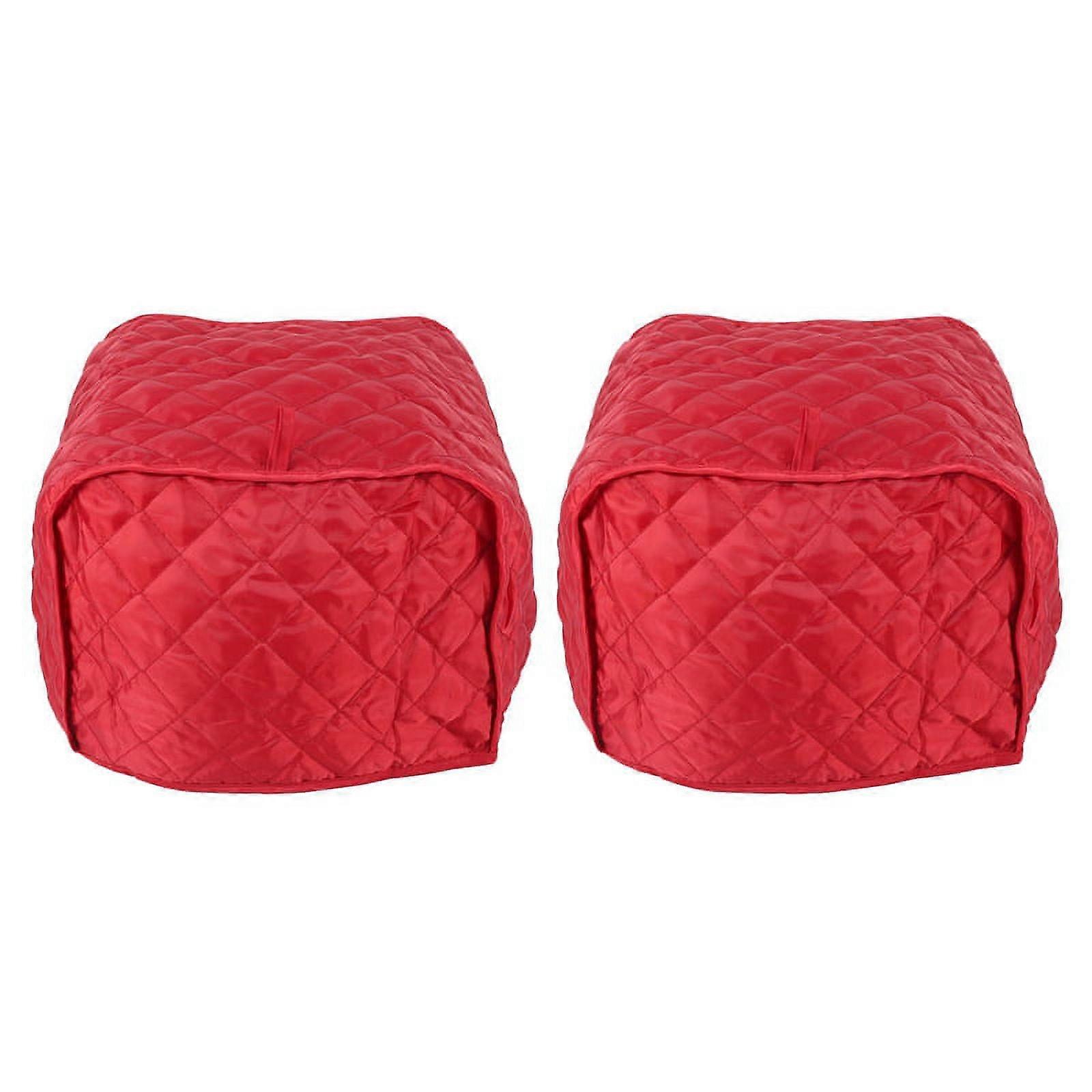 Polyester Quilted Four Slice Toaster Appliance Dust-Proof Cover
