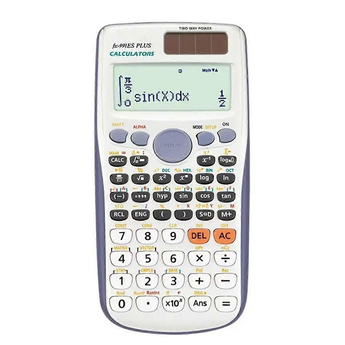 Functions Engineering Scientific Calculator ABS 2-Line Solar Function Calculator Standard Math Calcu