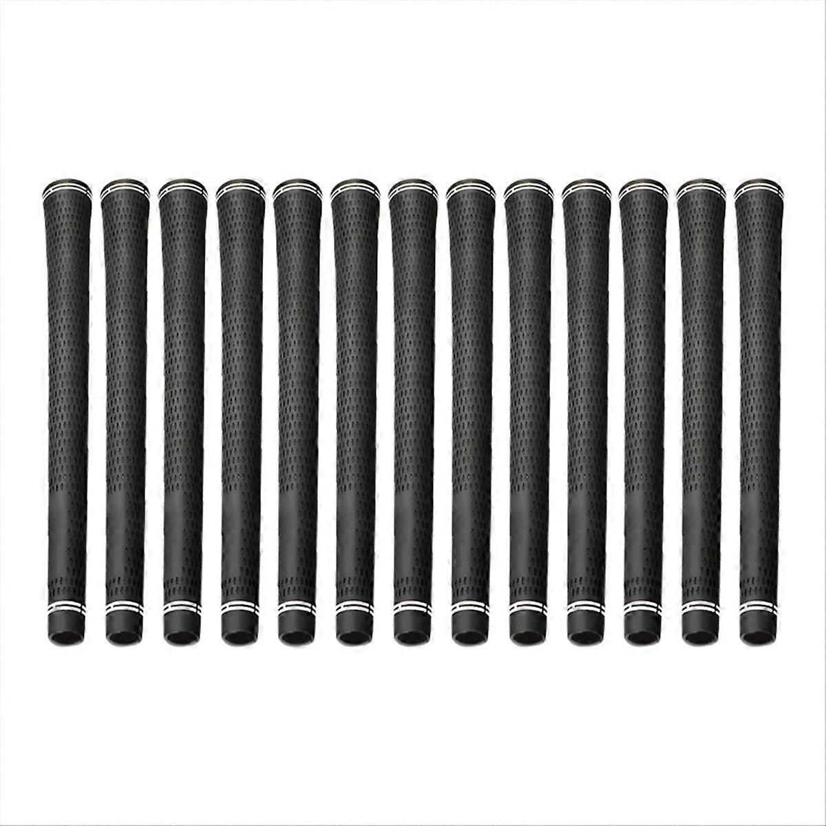 13PCS Golf Grip Classic Pattern Standard Natural Rubber