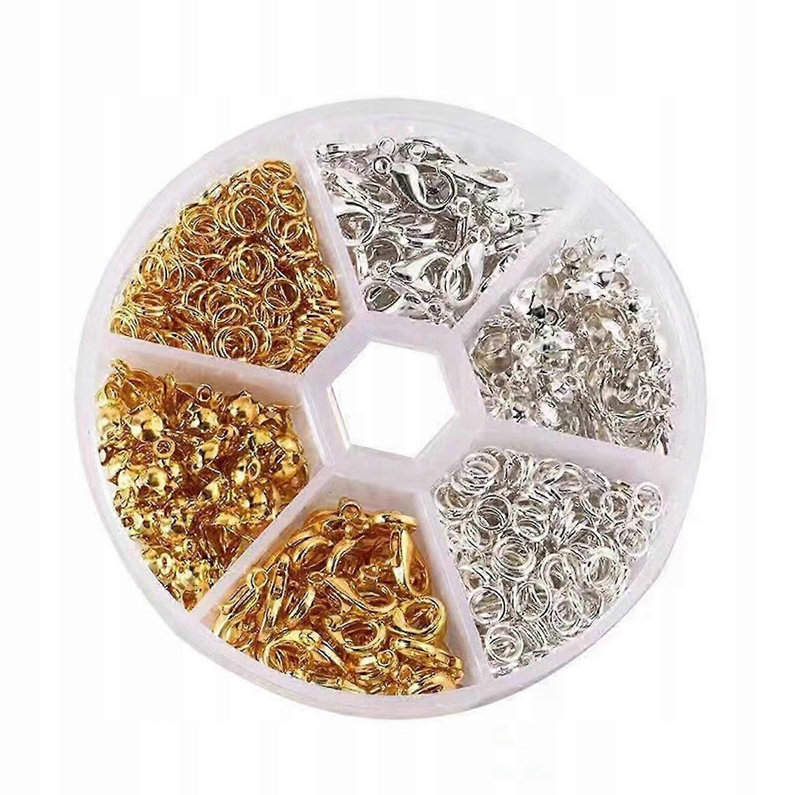 450x Open Clasp Lobster Claw Jump Rings