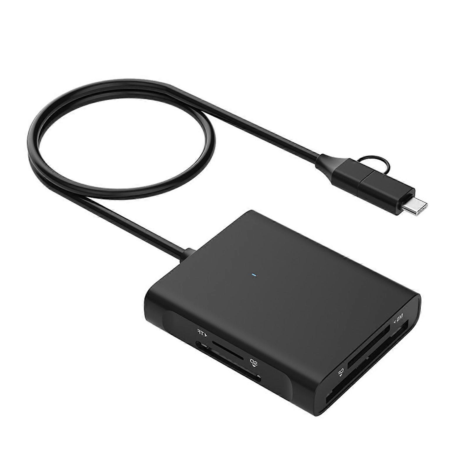 Efficient 4 in 1 USB 3.0 Card Reader for Quick Access to for MS Memory Cards Enhances Chipset Efficient Transfer Multicolor