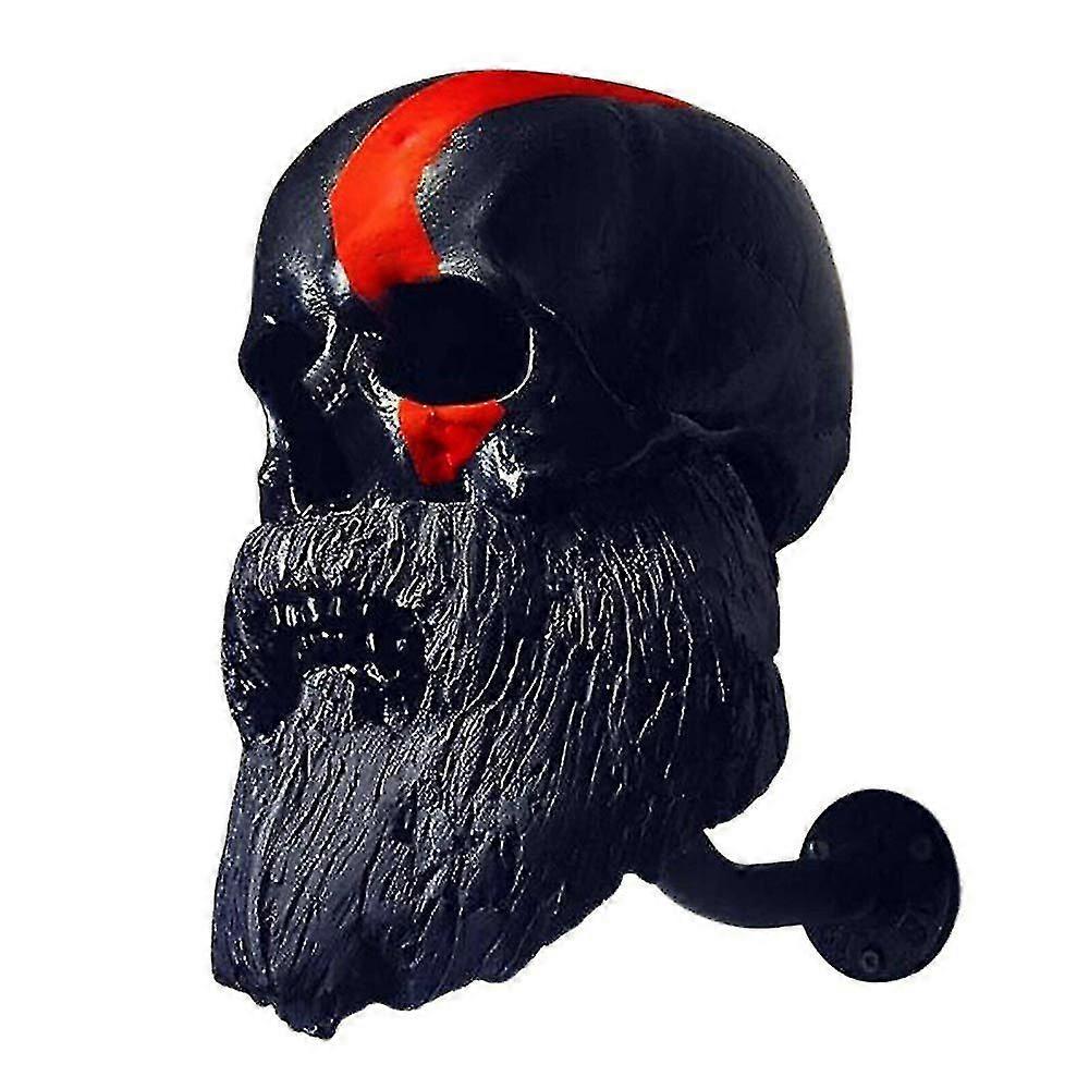 شنت على الحائط خوذة حامل قوس الجمجمة خوذة رف شماعات الراتنج الحرفية