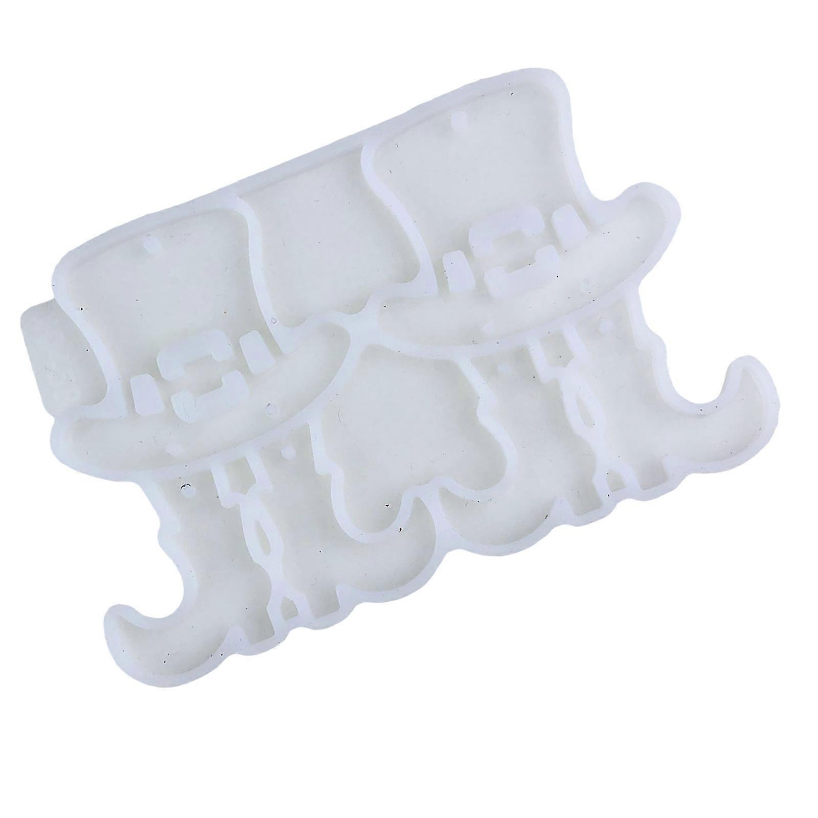 Practical Silicone Hat and Boot Designs Mould Portable for Creating Distinctive Earrings and Enhancing Jewelry Skills Multicolor