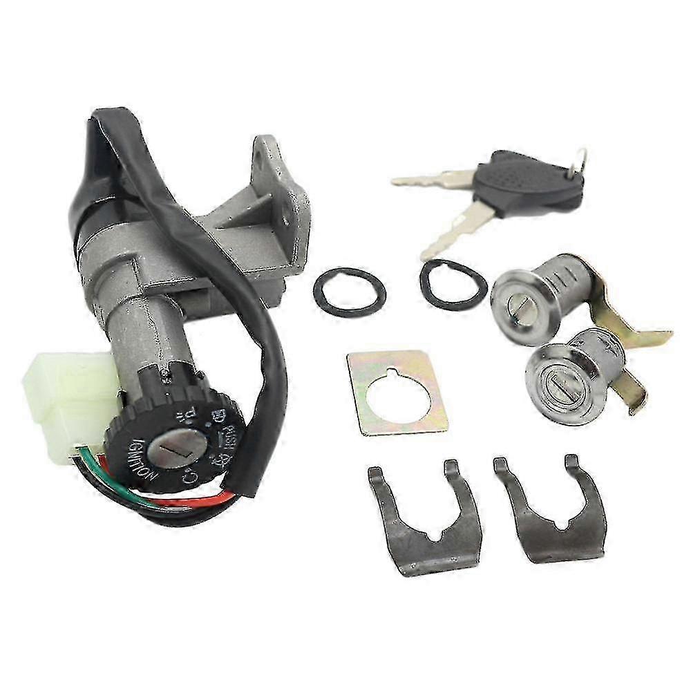 Motorcycle Ignition Switch and Key Lock Kit Compatible with Gy6 Scooters