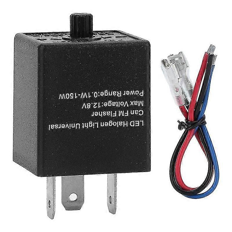 Led Flasher Relay, 12v 3-pin Adjustable Led Flasher Relay Turn Signal Light Blinker For Automotive-haoyi