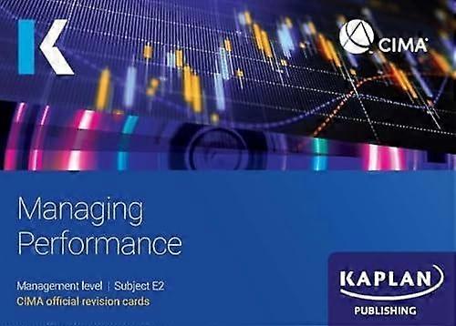 E2 Managing Performance - Revision Cards - KAPLAN - Finance and accounting - Kaplan Publishing - Paperback