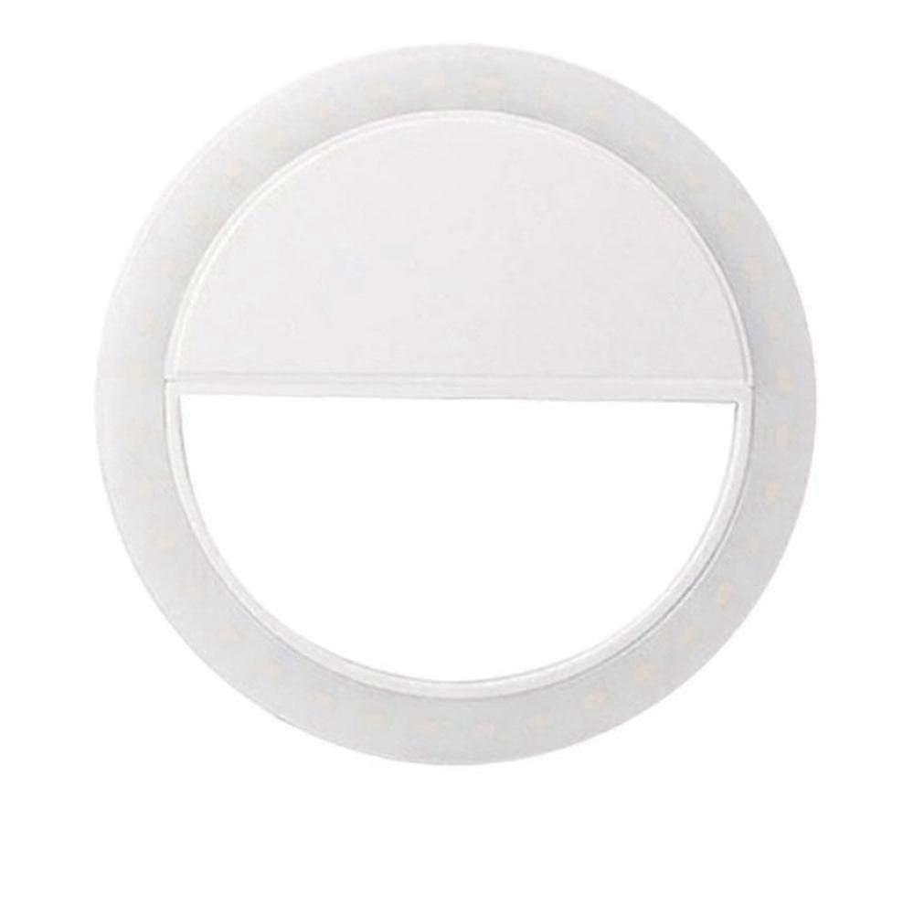 Rechargeable Led Light Selfie Ring With Clip On For Smartphone @BUGU
