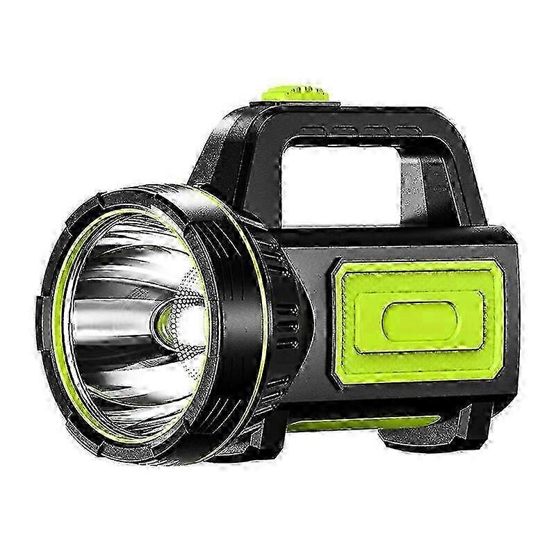 25-26 Super large USB rechargeable LED flashlight with 135000 lumens and 6000mAh, equipped with side lights