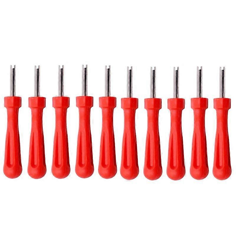 10 PCS Car Tire Electric Vehicle Valve Cap Bicycle Valve Core Switch, Style: Single Head Short