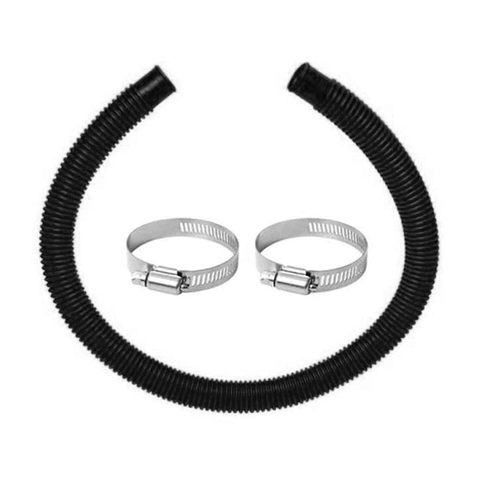 Swimming Pool Filter 1.5m Hose Metal Clamp Replacement Accessory For Bar