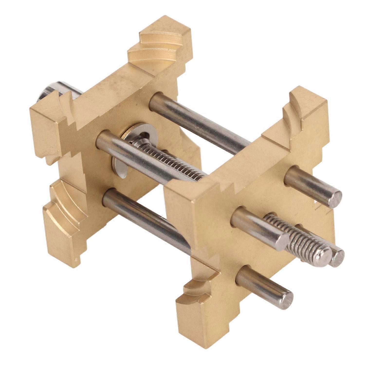 Watch Movement Holder Fixed Base Adjustable 4 Sided Watchmaker Clamp Repair Tool for Repair Remove F