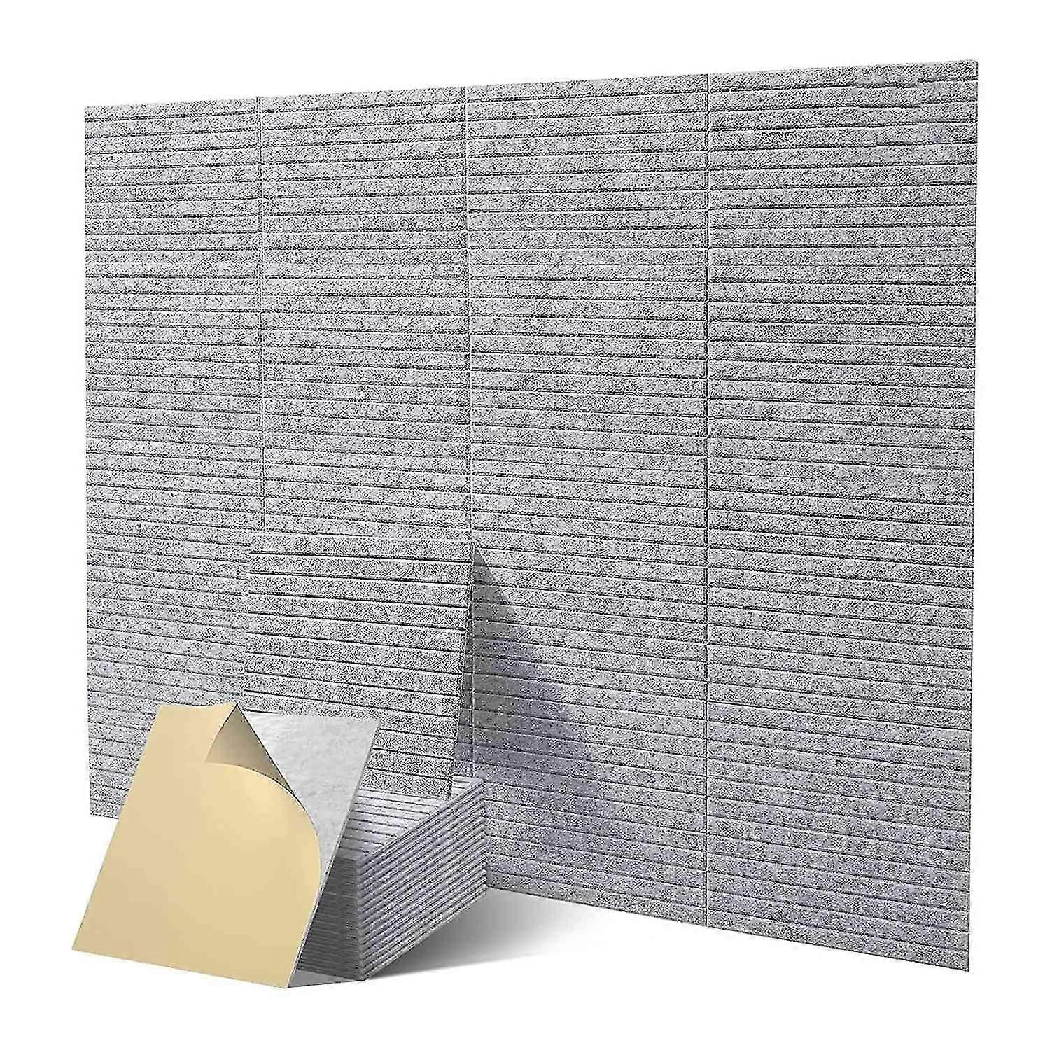 16 stk akustikpaneler, lydisolerede vægpaneler, til studie absorberer lyd og eliminerer ekko (lys