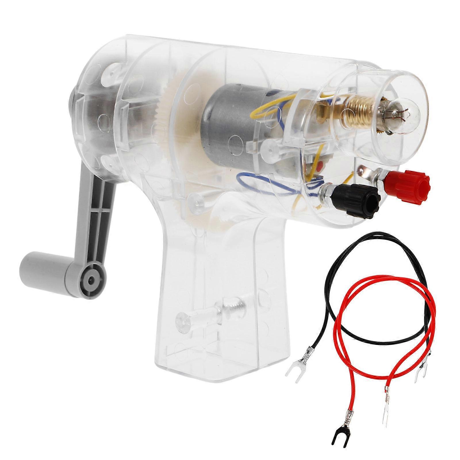 Plastic Hand Crank Generator for Physics Laboratory Teaching Use