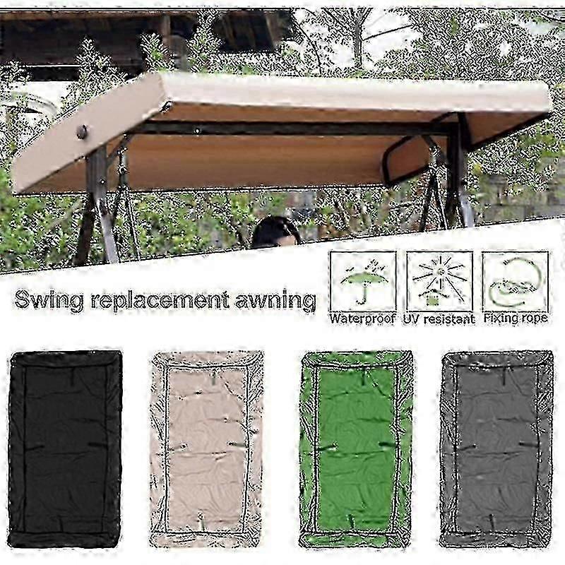 Universal 191cm x 120cm Replacement Canopy Cover for Garden Swinga