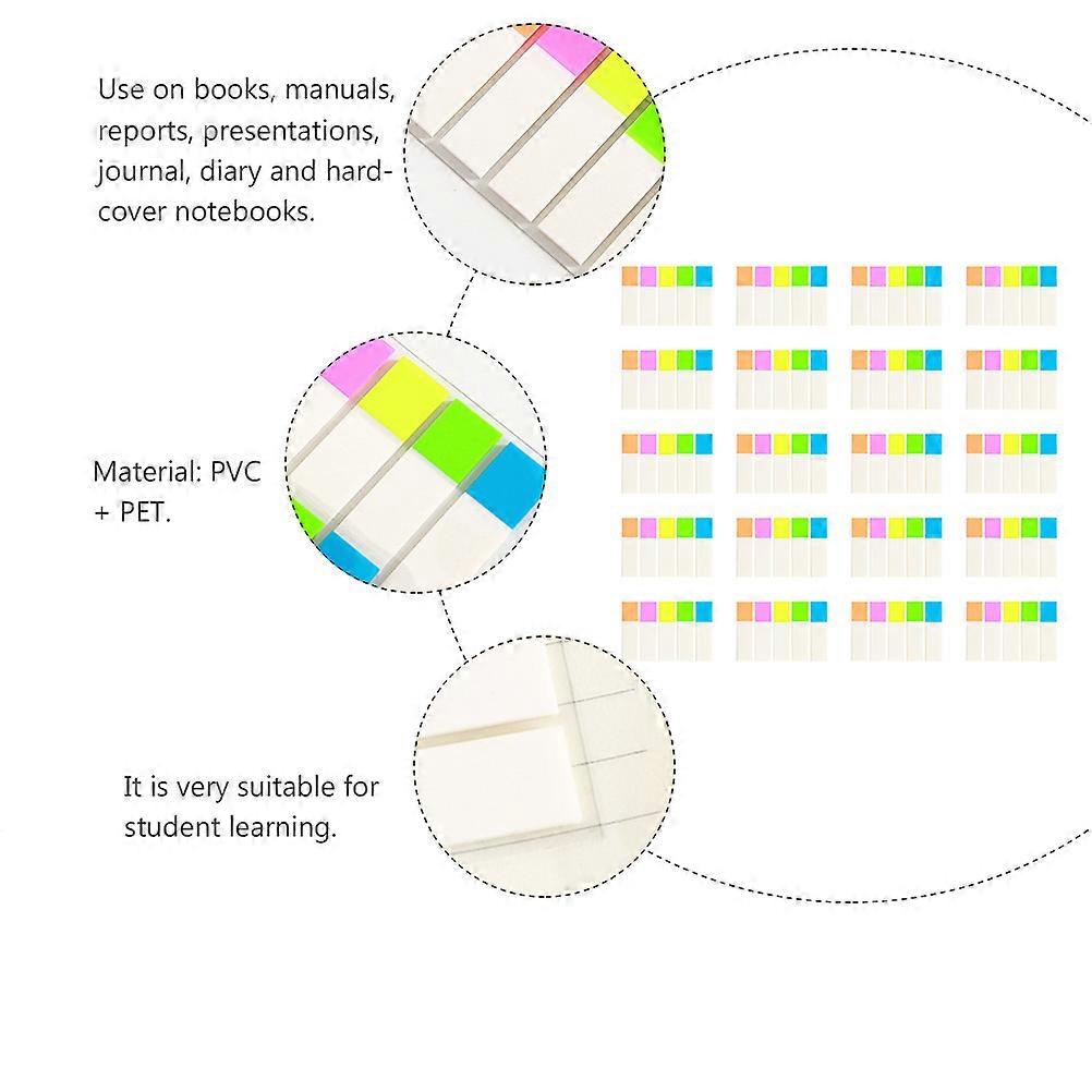 Sticky Labels Colorful for Student Use 20Sets Index Stickers