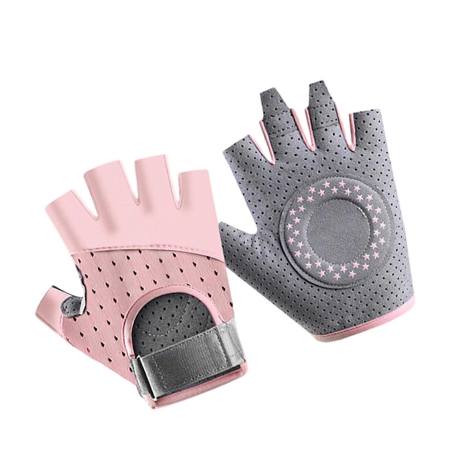 قفاز اللياقة البدنية نصف الإصبع غير قابل للانزلاق قفاز تدريب قابل للتنفس ارتداء قفاز تجريب المقاومة هدية للنساء والرجال متعدد الألوان