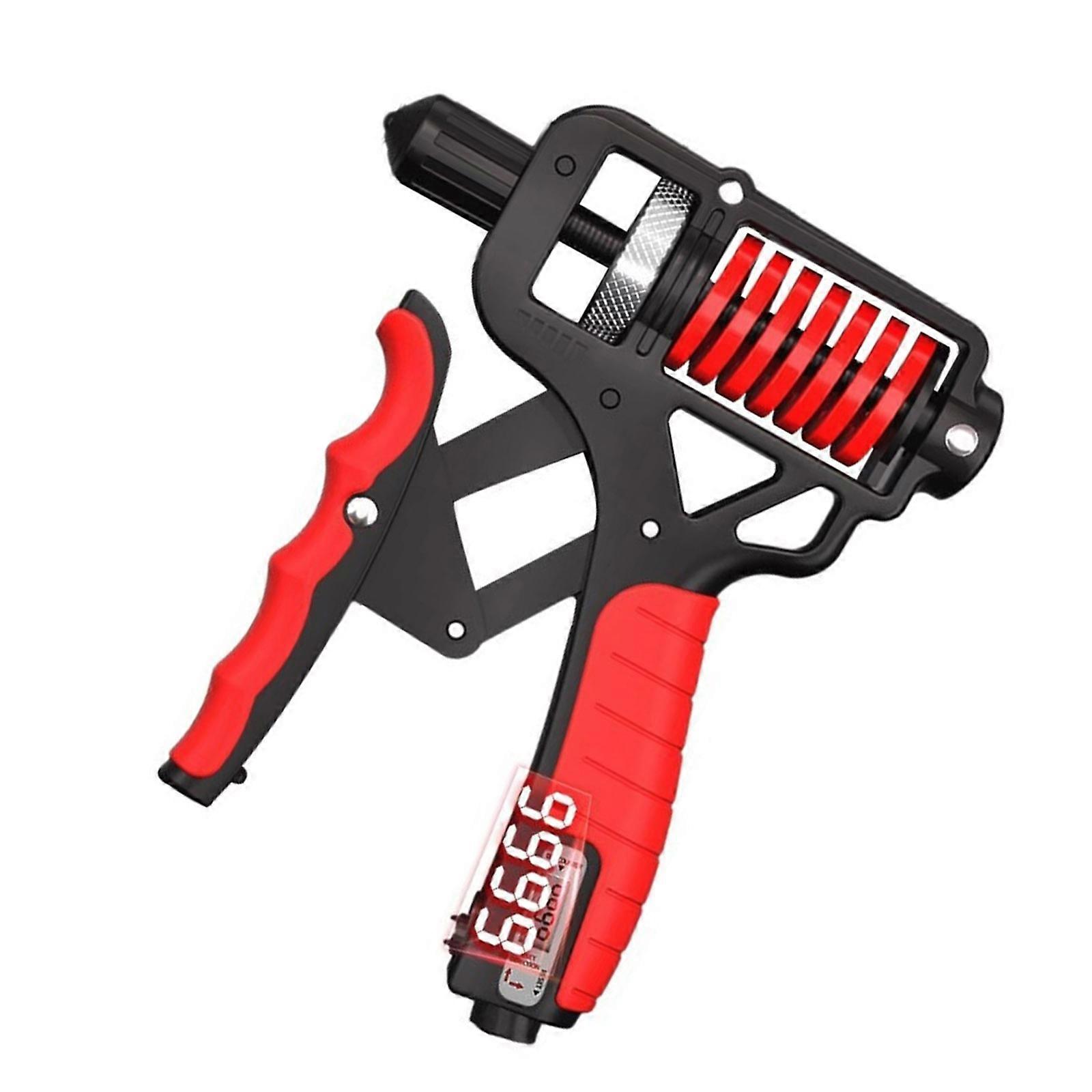 Portables Ergonomic Hand Exerciser with Multiple Level Tension for Fitness Enthusiasts Traveler  Red