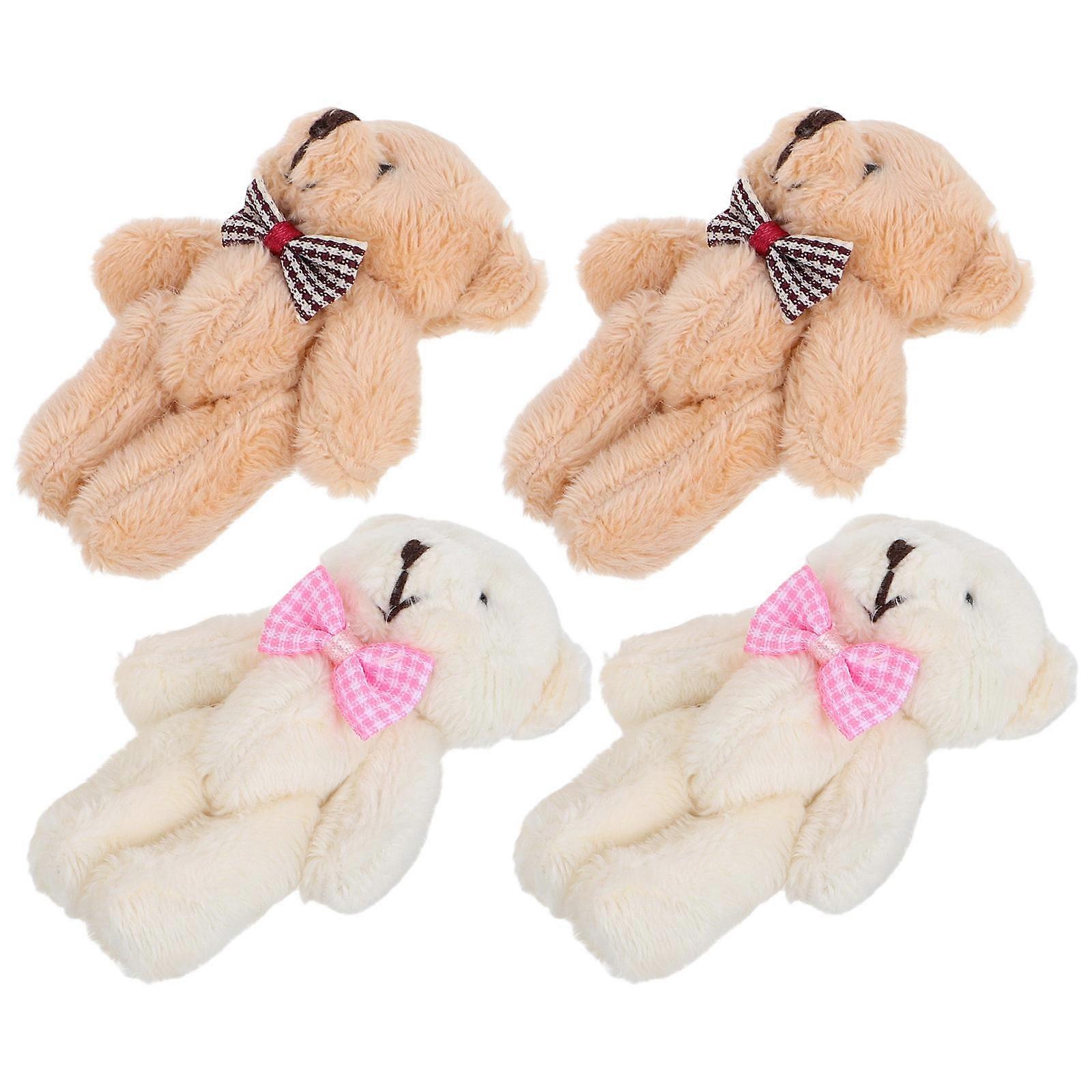 10Pcs Mini Bear Doll Keychain for Carrying and Display Purposes