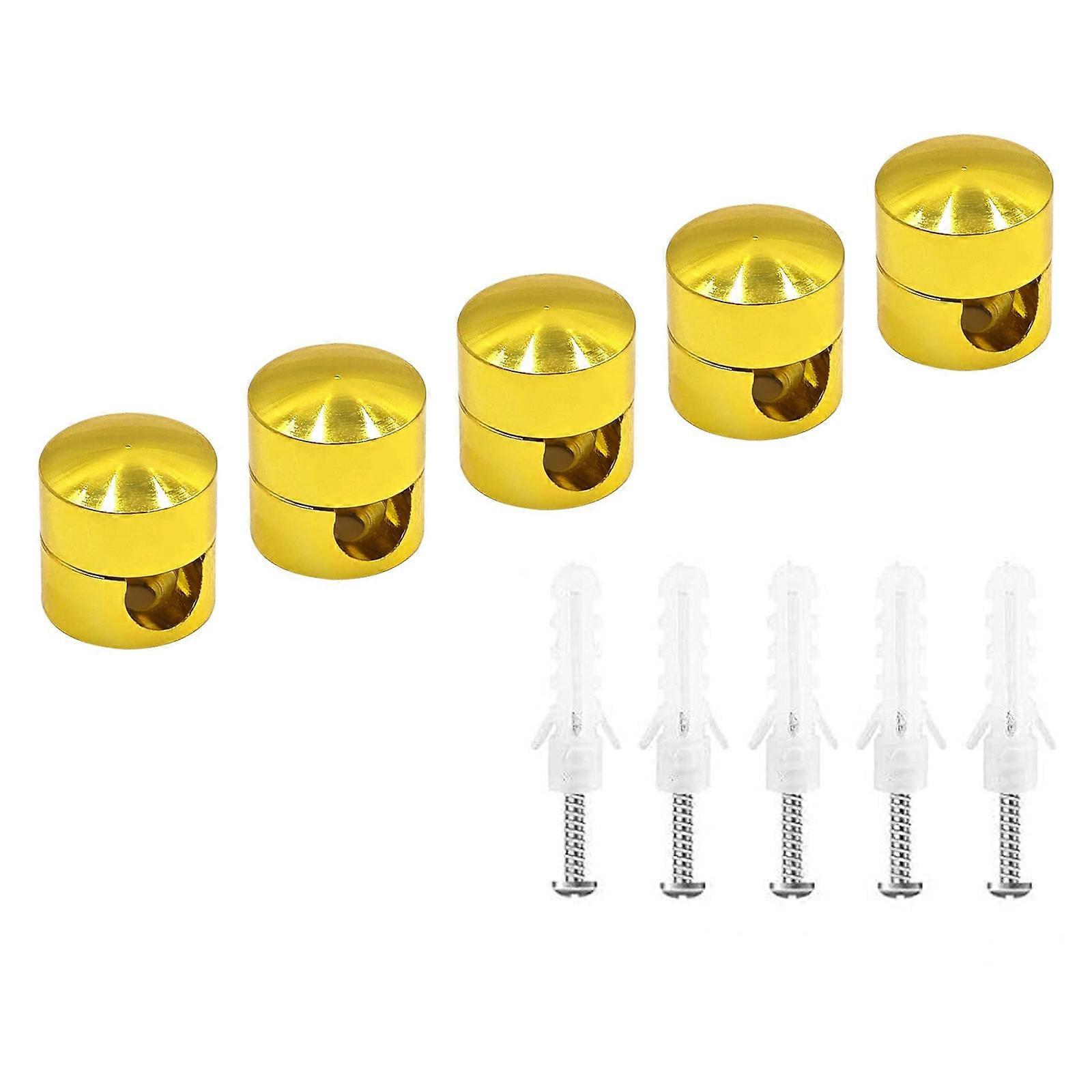 5Pcs Multifunctional Cable Management Hook Cable Management Hook in Assorted Color for Organized Workspaces  Gold