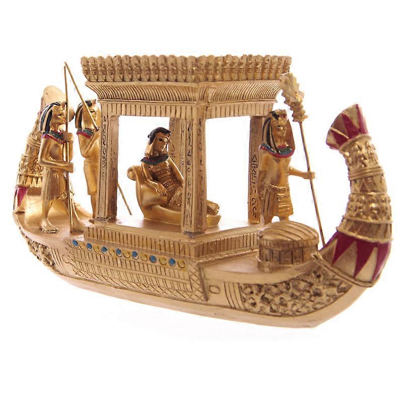 Decorative Gold Egyptian Canopy Boat 1 Pack