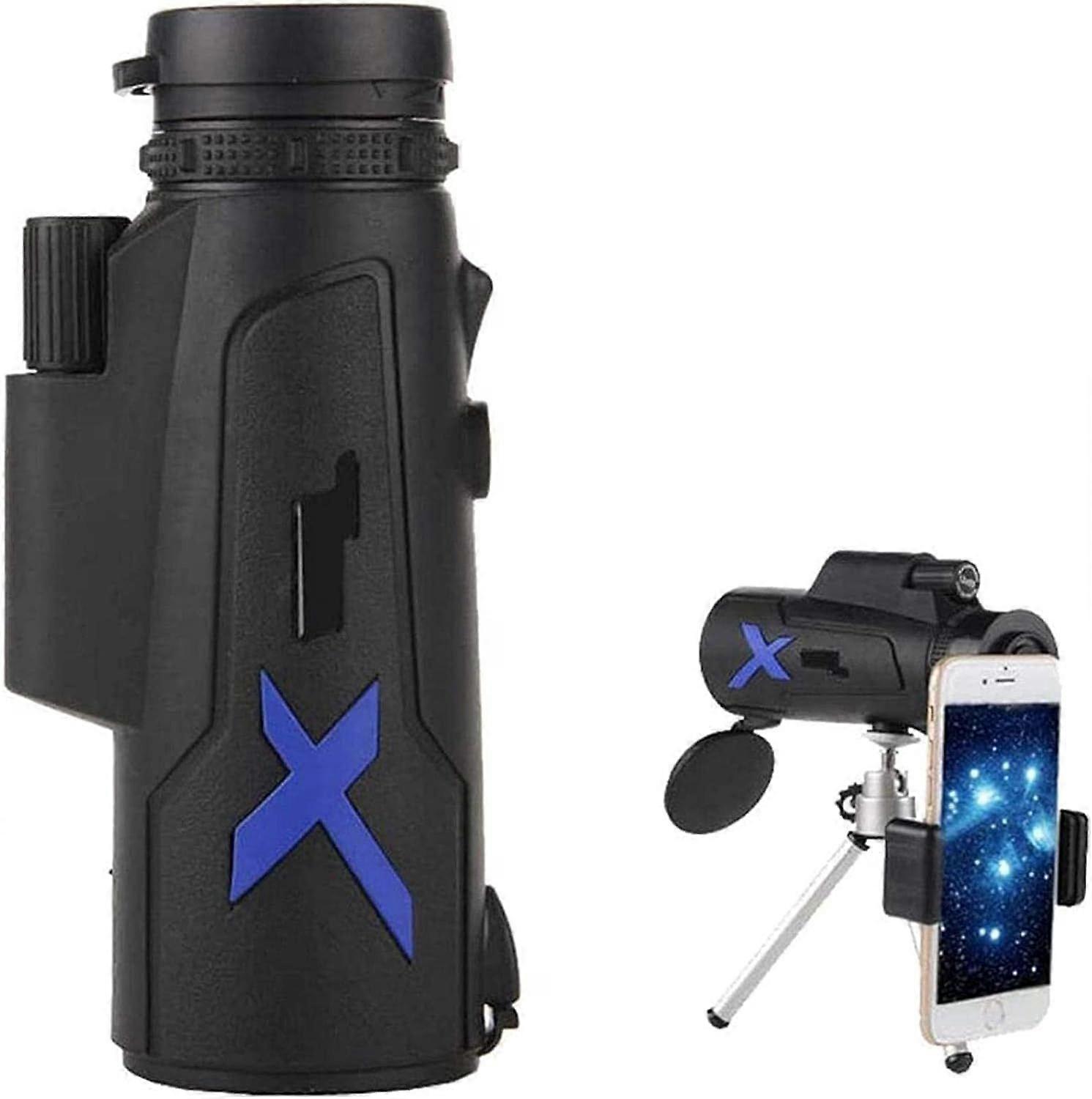 High Power Telescope Hiking and HD Monocular with Smartphone Holder and Tripod for Watching Bird