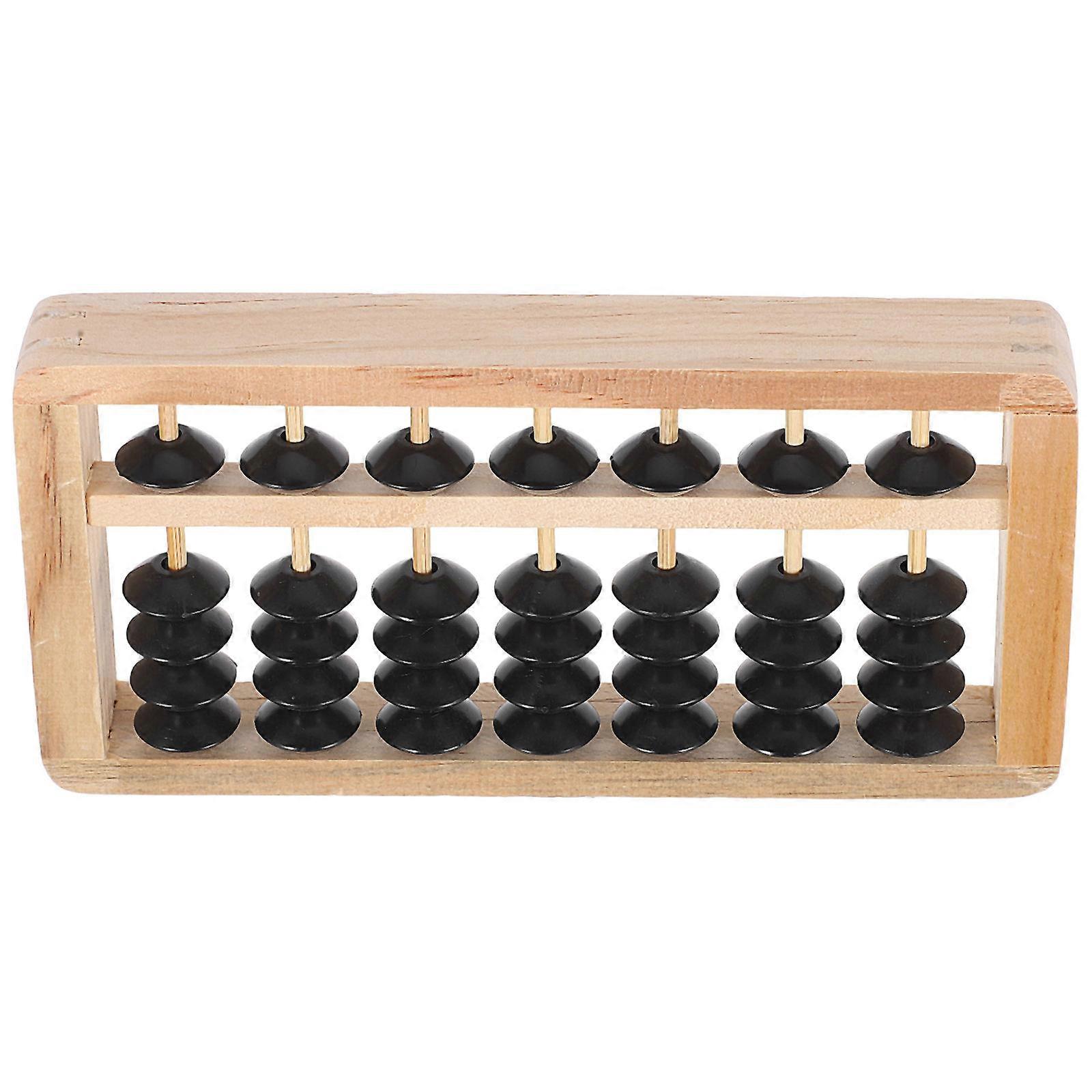 Decorative Desktop Ornament Wooden Abacus Designed for Teachers Featuring Smooth Surface Perfect for Education Tool 1Pc