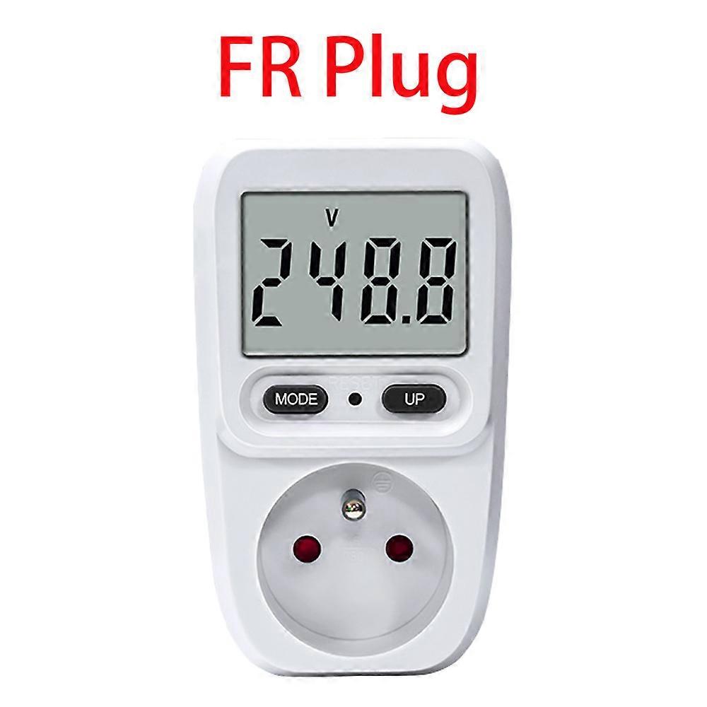 Digital Wattmeter AC 230V Power Meter Electricy Consumption Energy Meter EU/FR Plug Socket Power Electricity Analyzer Monitor