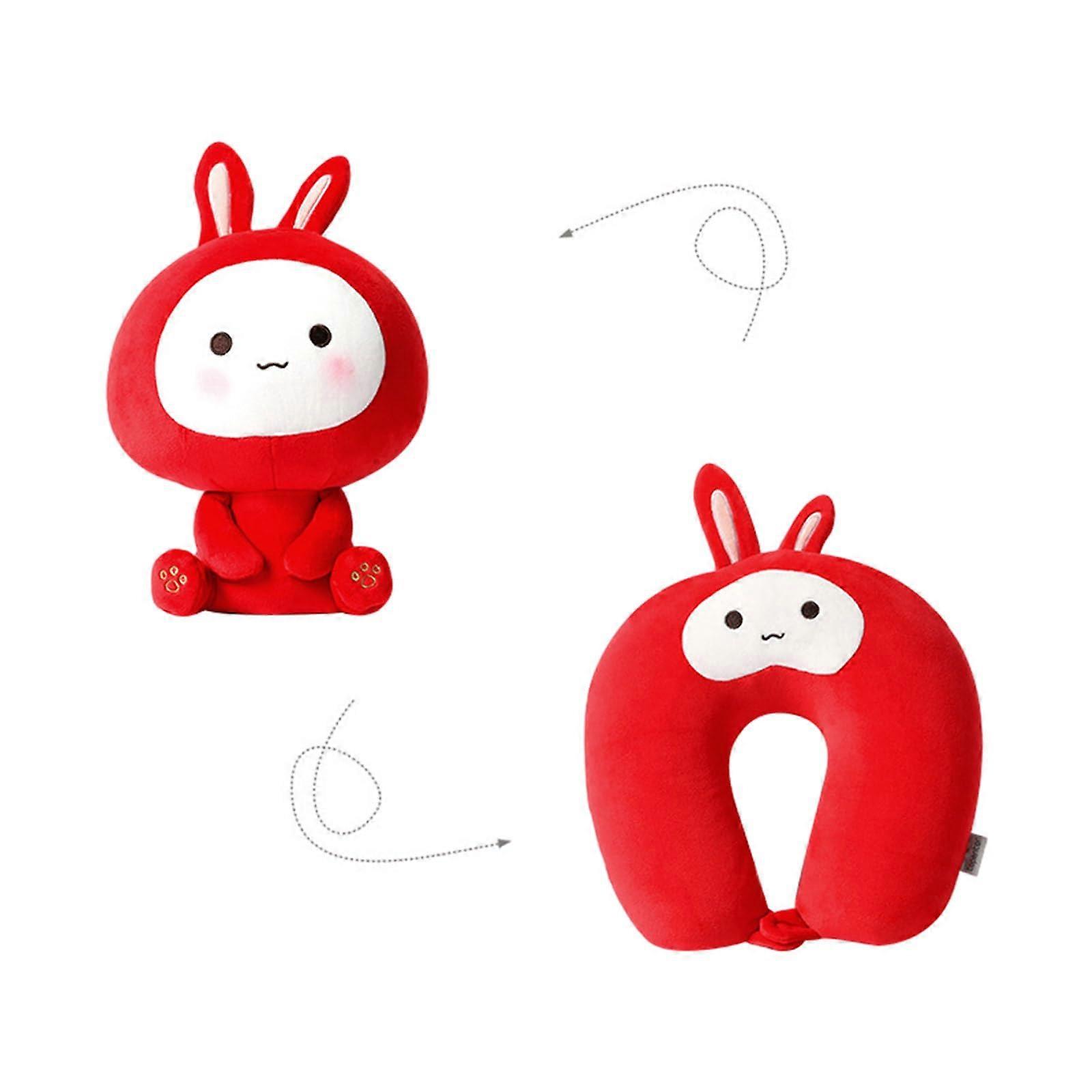 Ushaped Pillow Cushion 2 In 1 Deformable Neck Pillow Soft And Elastic For Home And Travel Kids Toy