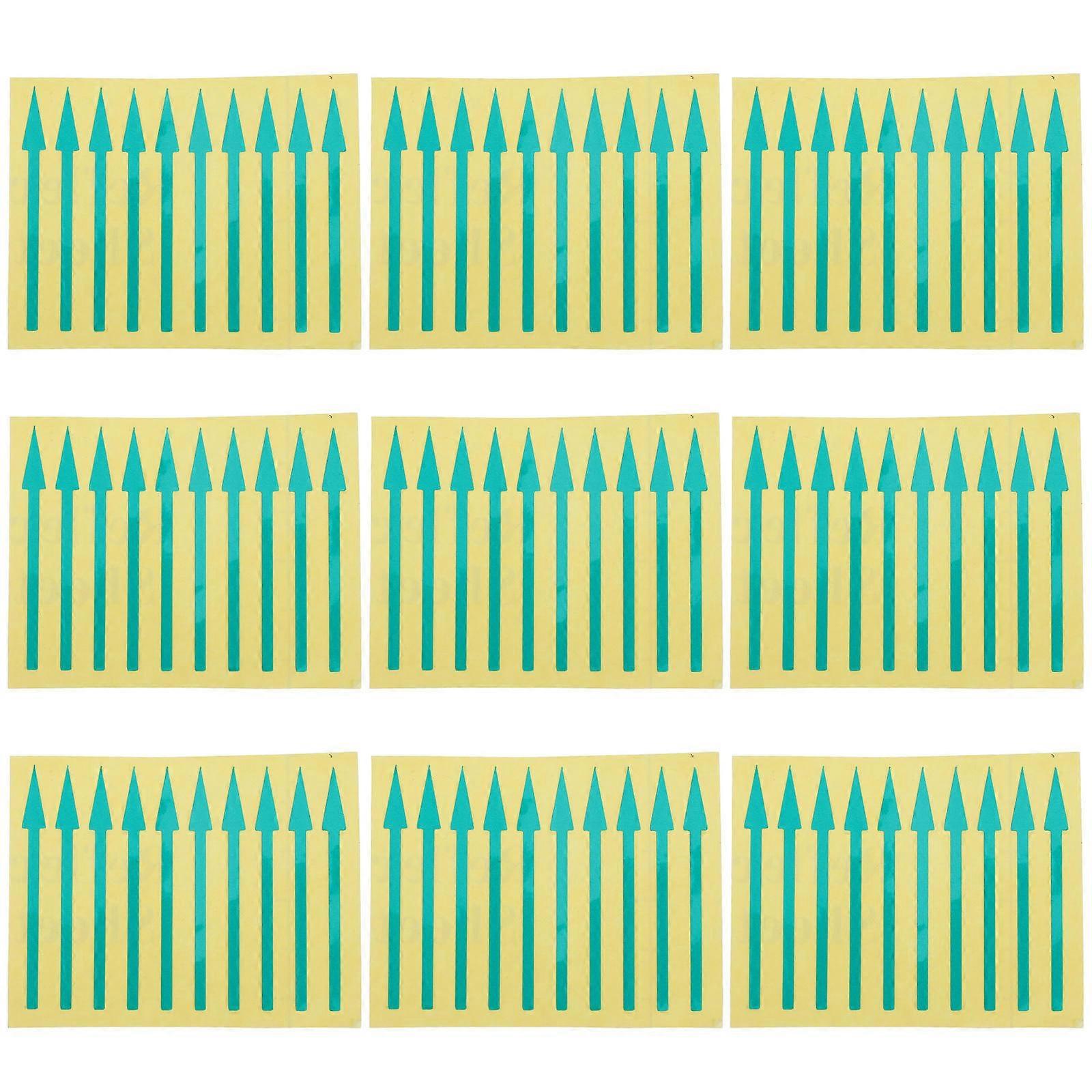 100pcs Adhesive Arrow Stickers for Instrument Panel Indication Direction Mark Stickers