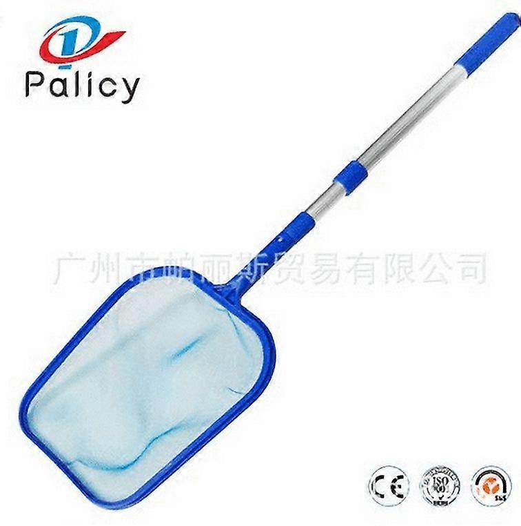 Delaman Leaf Skimmer Net, Swimming Pool Leaf Skimmer Mesh Net with Telescopic Pole Pond Tub Cleaning Tool(3 * 35cm)