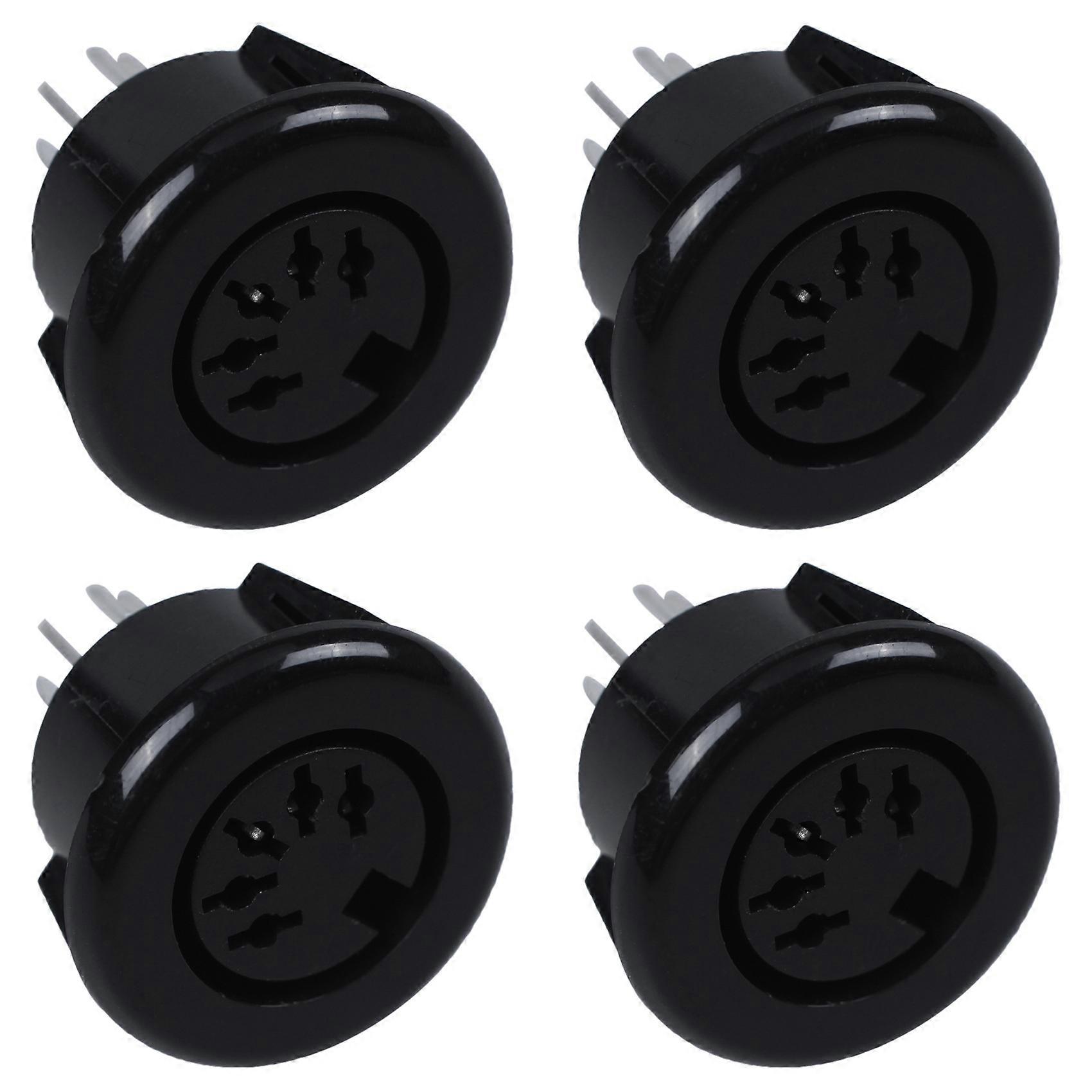 4X Female 5 Pin DIN Plug Panel Mounted Keyboard Cable Connector Adapter