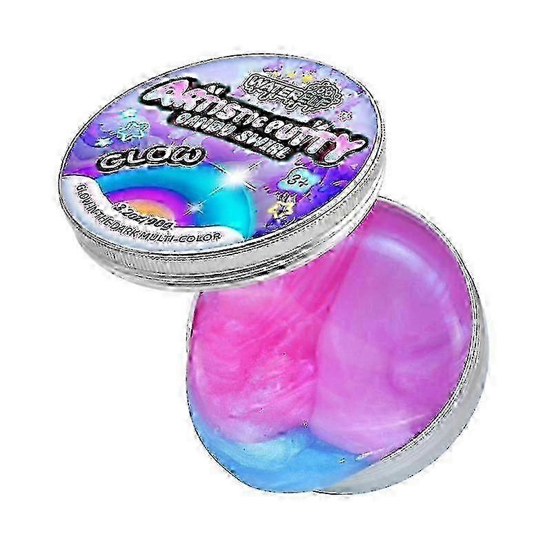 Waterelf Glow in The Dark Slime, 90g Super Soft and Non Sticky Stress Relief Toy w