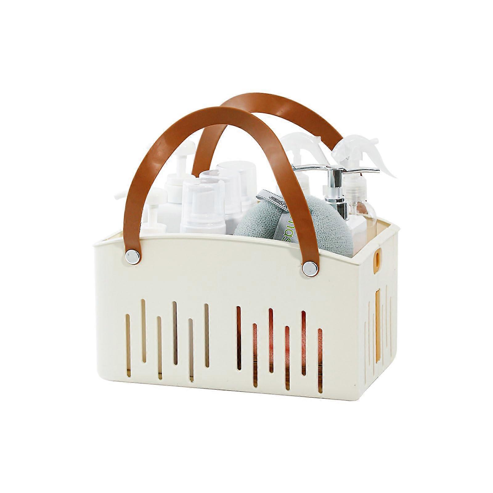 Portable Foldable Shower Caddy Basket with Handle for Bathroom Storage and Travel Organizer 1 Pack