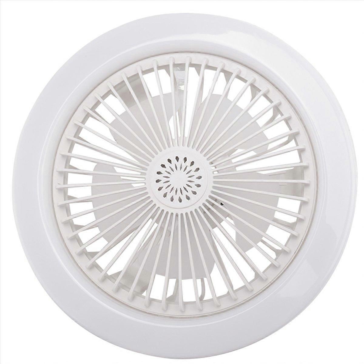 E27 Ceiling Fan with Lights,Enclosed Low Fan Light(White)