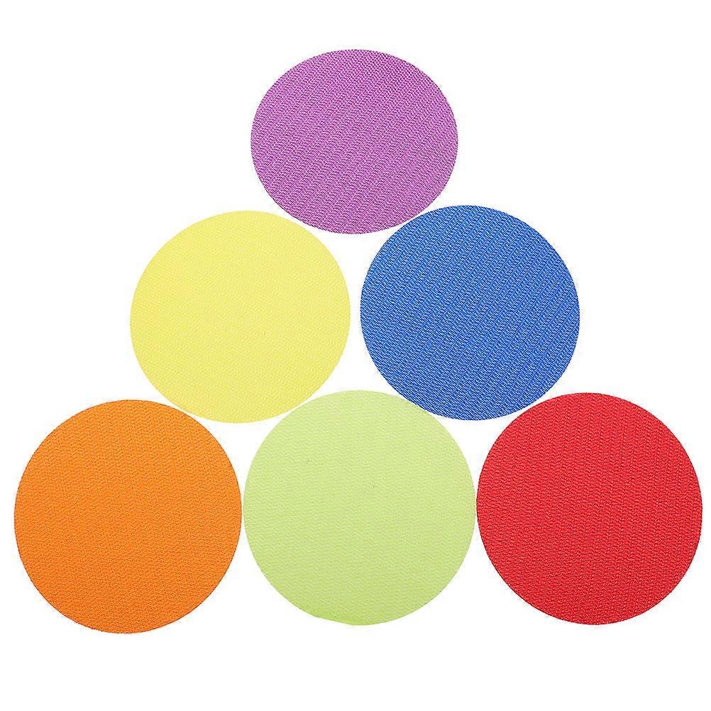 Hemoton 72pcs Round Carpet Marking Stickers Colorful Carpet Markers Decals for Easy Organization
