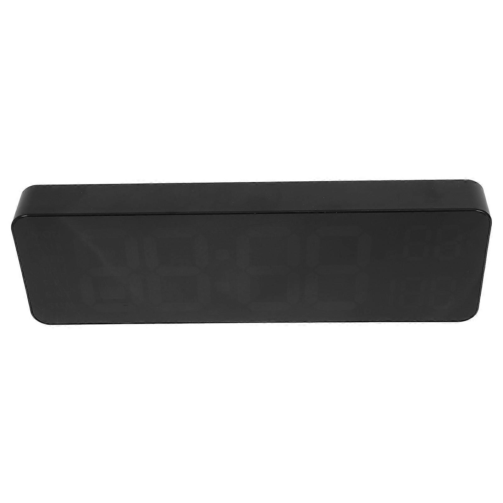 Small Desk Clock Alarm Clock for Bedroom with Temperature Display Humidity Display 22.80X7.50X3.50CM 1Pcs