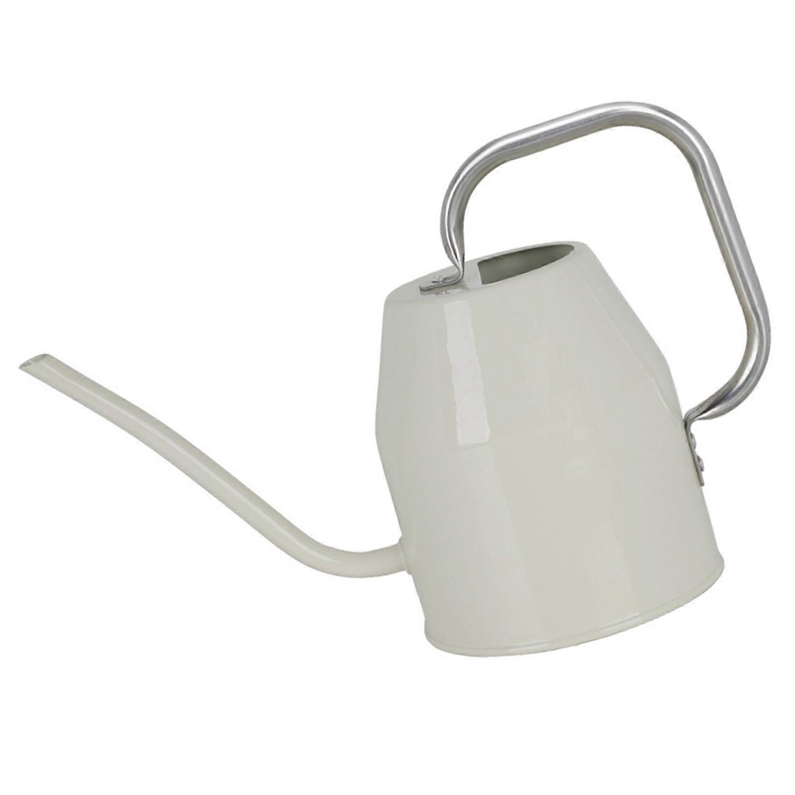 Efficient Plant Watering Can Featuring Long Spout for Focused Irrigation Lightweight Construction for Simple Handling  White