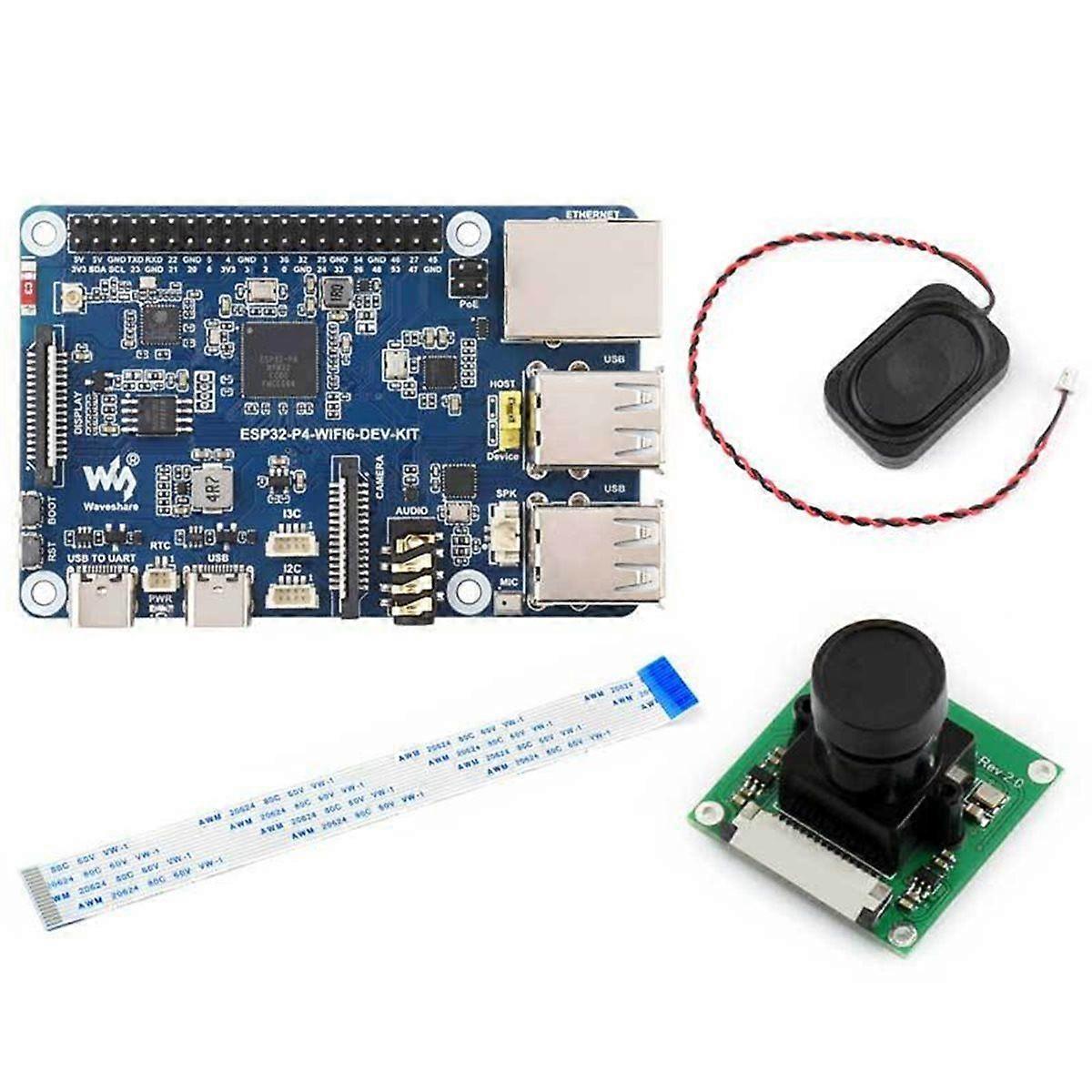 ESP32-P4 Development Board with 5MP OV5647 Camera Speaker Wi-Fi6/BLE Support Xiaozhi AI