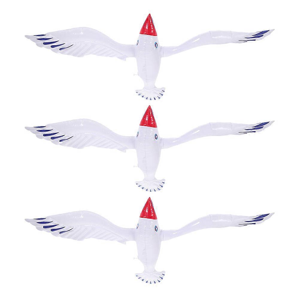 Inflatable Balloon 3Pcs Large Seagull Toys Perfect For Pool Party Themes Easy Use Ideal For All Ages