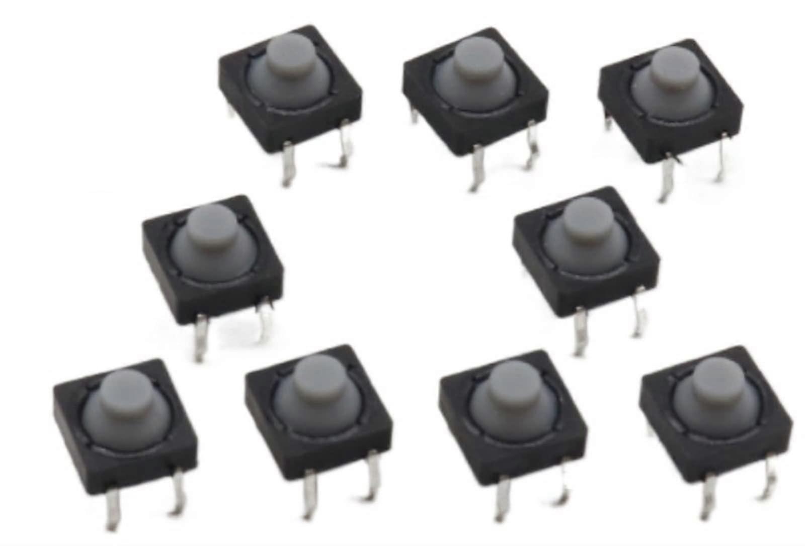 G77 Conductive Silicone Tactile Push Button Micro Switch 8x8x5MM 4PIN Self-Reset 20pcs Lot Soundless