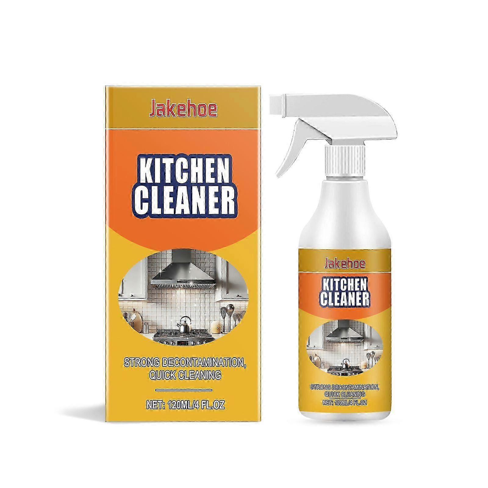 Powerful Kitchen Grease Cleaner - Safe, Multi-Surface, Easy Spray & Wipe, 120ml