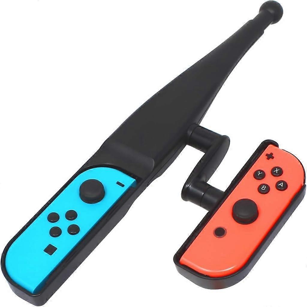 Fishing Rod Controller Grip with Secure JoyCon Lock Compatible with Nintendo Switch for Realistic Fishing Games